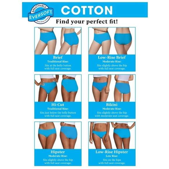 Fruit of the Loom Women's Cotton Bikini Panties 10-pack Size 9/2x - Picture 11 of 13